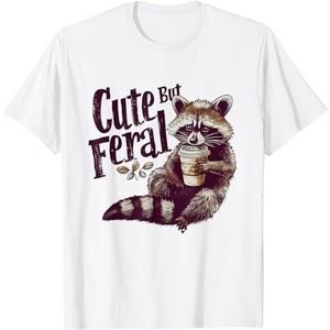 Raccoon Cute But Feral Vtg style Raccoon Funny Loves Shirt